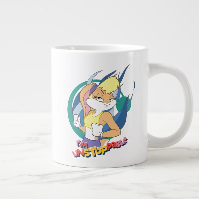 Caneca De Café Grande Lola Bunny "Eu sou Imparável" (Direita)