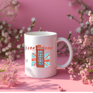 Caneca De Café Grande London Phonebooth