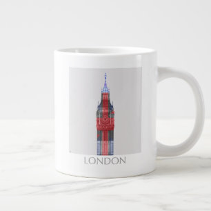 Caneca De Café Grande Londres Big Ben Union Jack