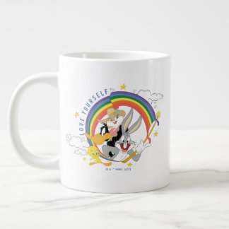 Caneca De Café Grande LOONEY TUNES™ - Crachá Orgulho de Amar a Si Mesmo