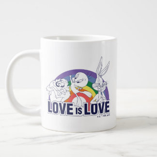 Caneca De Café Grande LOONEY TUNS™ - Amor é Amor
