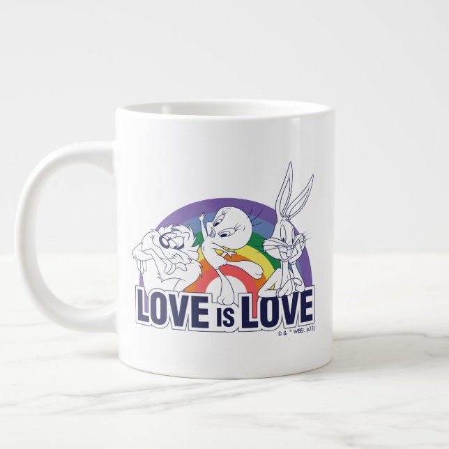 Caneca De Café Grande LOONEY TUNS™ - Amor é Amor (Esquerda)