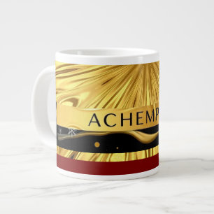 Caneca De Café Grande Louças de Designer Achempong: Ópulo Carmesim & Dou