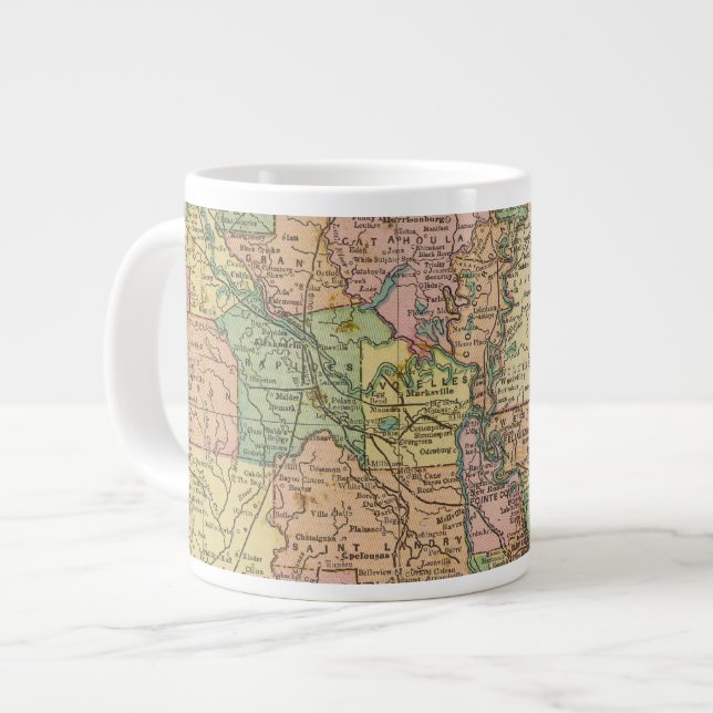 Caneca De Café Grande Louisiana 10 (Frente Esquerda)