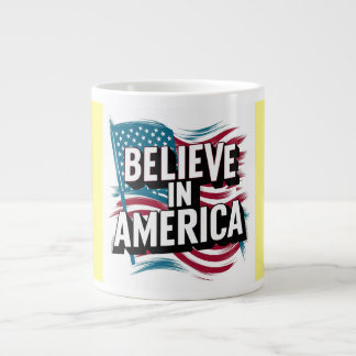 Caneca De Café Grande "Love for USA Patriotic Mug"
