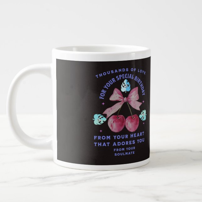 CANECA DE CAFÉ GRANDE LOVE GIFT MOM DAD SISTER BROTHER BOSS TEACHER  (Esquerda)