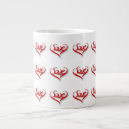 Caneca De Café Grande Love Heart Giant Coffee Mug