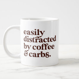 Caneca De Café Grande Lover de Café Moderno Carboidrato Gigante de Café