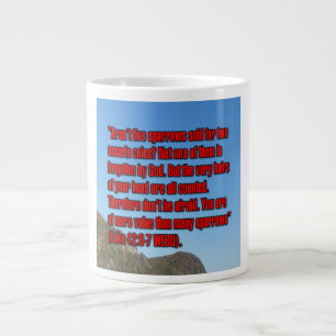 Caneca De Café Grande Lucas 12:6-7 WEBU Mug