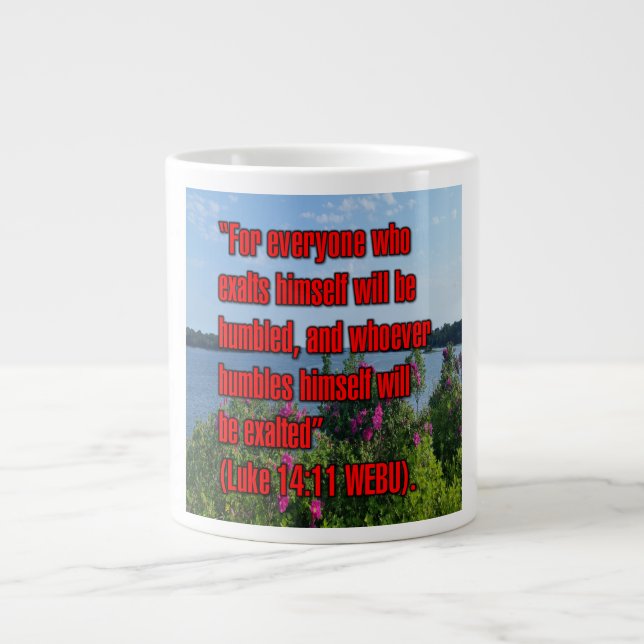 Caneca De Café Grande Lucas 14:11 WEBU Mug (Frente)