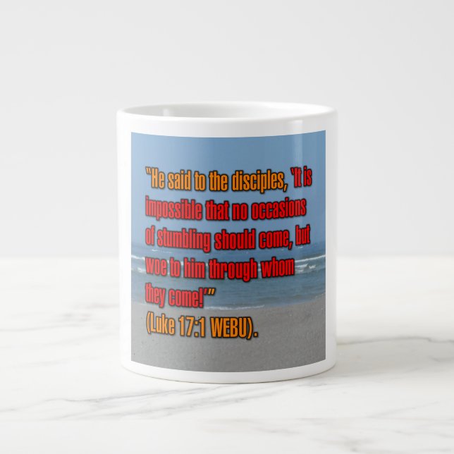Caneca De Café Grande Lucas 17:1 WEBU Mug (Frente)