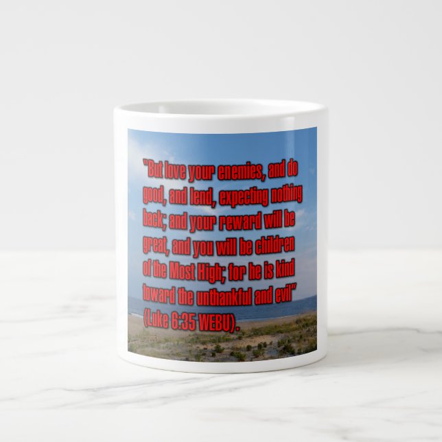 Caneca De Café Grande Lucas 6:35 WEBU Mug (Frente)