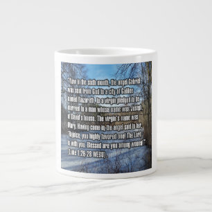 Caneca De Café Grande Luke 1:26-28 WEBU Mug