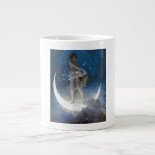 Caneca De Café Grande Luna Deusa em Estrelas Disparadoras Noturnas