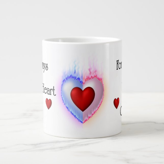 Caneca De Café Grande Luz Da Minha Vida, Jumbo Mug (Frente)