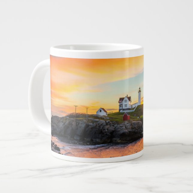 Caneca De Café Grande Luz de bolhas (Frente Esquerda)
