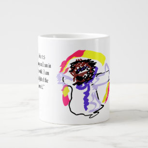 Caneca De Café Grande luz do mundo Jesus