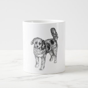 Caneca De Café Grande Luz Morna e Suave Sombreado de Cachorro Inspira Al
