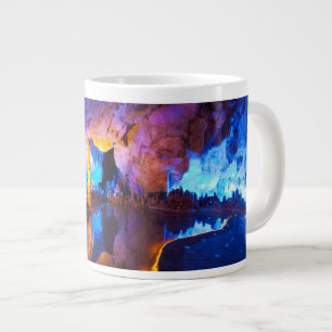 Caneca De Café Grande Luzes na Caverna da Flauta de Junco, China