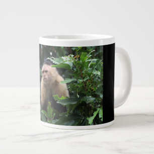 Caneca De Café Grande Macaco Capuchin, Panamá, Selva, Fotografia