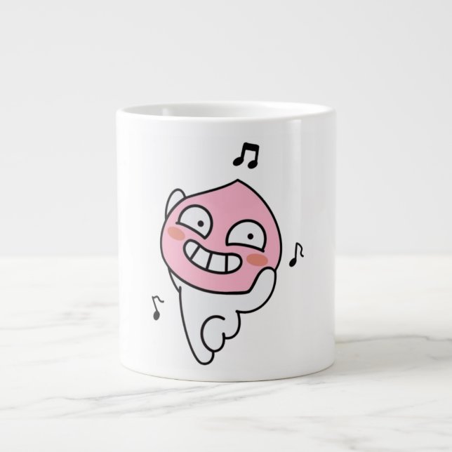 Caneca De Café Grande Macaco Funky (Frente)