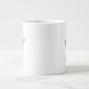 Caneca De Café Grande Macaco Percorrendo