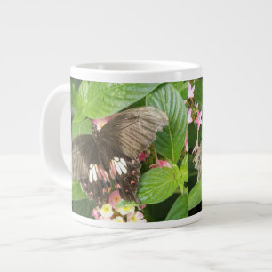 Caneca De Café Grande Macro Mug De Borboleta De Swallowtail De Escarlate