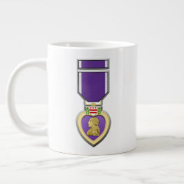 Caneca De Café Grande Madalha Purple Heart Personalizável 20oz