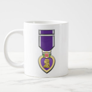 Caneca De Café Grande Madalha Purple Heart Personalizável 20oz