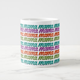 Caneca De Café Grande Mãe Colorida para Dia de as mães
