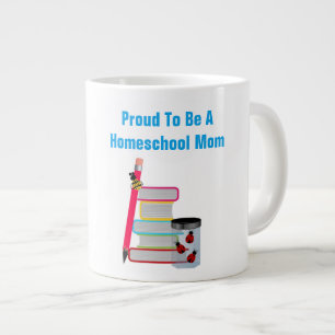 Caneca De Café Grande Mãe da escola doméstica - Jumbo Mug