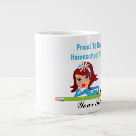 Caneca De Café Grande Mãe da escola doméstica - Jumbo Mug