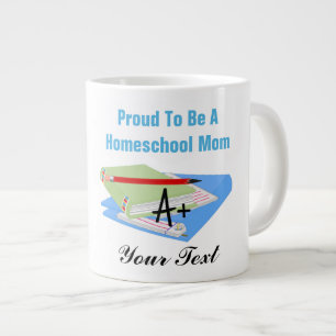 Caneca De Café Grande Mãe da escola doméstica - Jumbo Mug
