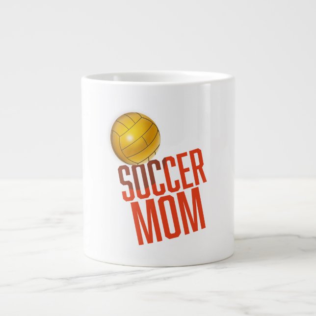 Caneca De Café Grande Mãe de Futebol (Frente)