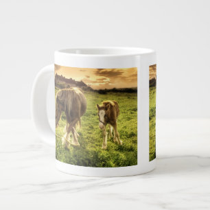 Caneca De Café Grande Mãe e Cavalo do Fogo