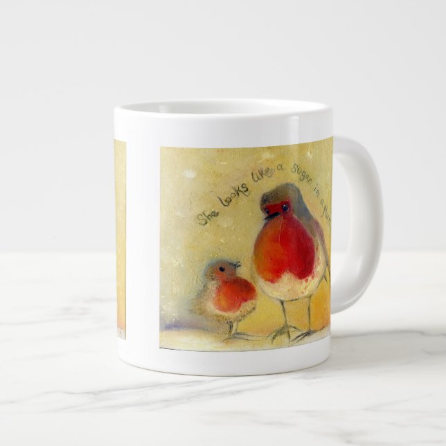 Caneca De Café Grande Mãe e mim 2012 (Frente Esquerda)