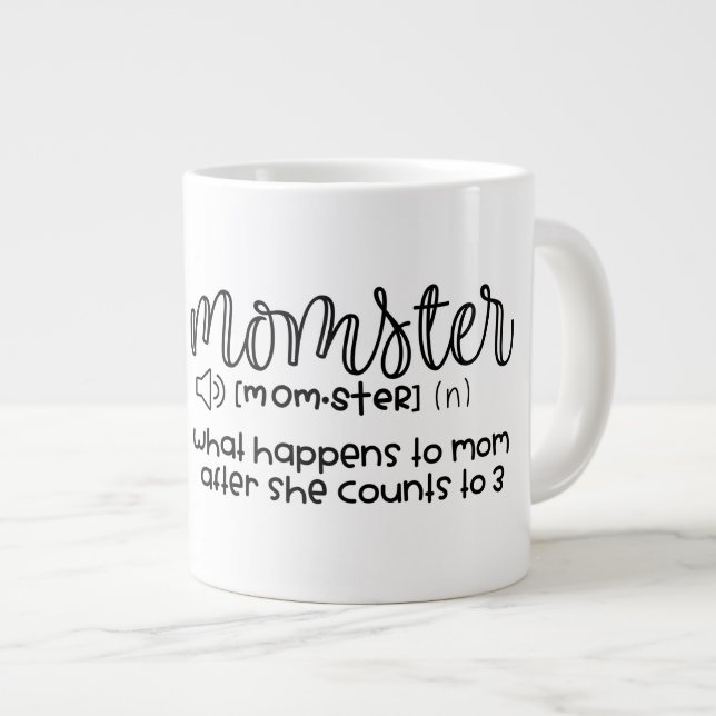 Caneca De Café Grande Mãe - Jumbo Mug (Frente Esquerda)