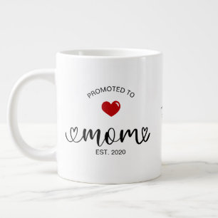 Caneca De Café Grande Mãe Nomeada Promovida a Mãe
