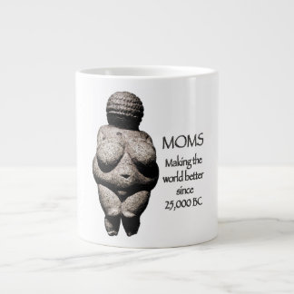Caneca De Café Grande MÃES Fazeres o mundo melhor desde 25.000BC
