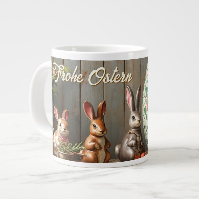Caneca De Café Grande Magia da Primavera com Flores e Felicidade de Coel (Frente Esquerda)