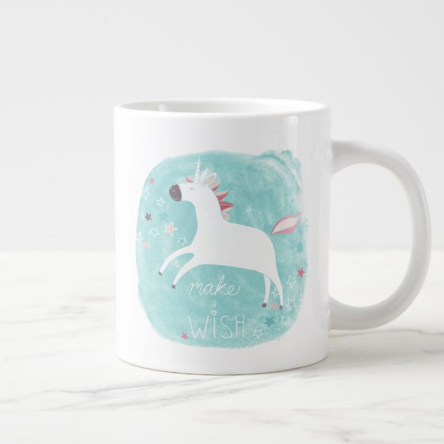 Caneca De Café Grande Magic Unicorn Squad - Faça um desejo (Direita)