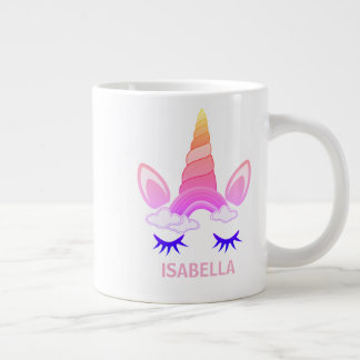 Caneca De Café Grande Magical Unicorn Personalized Name
