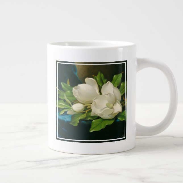 Caneca De Café Grande Magnolias gigantes em um pano azul veludo, c.1890  (Direita)