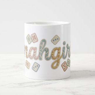 Caneca De Café Grande Mahgirl Embroidery Style Mahjong
