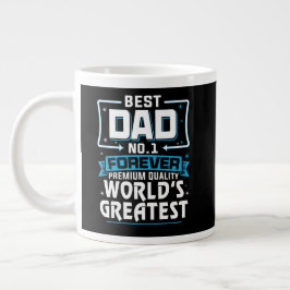 Caneca De Café Grande Maior No.1 do Mundo do Pai Pai dos Homens