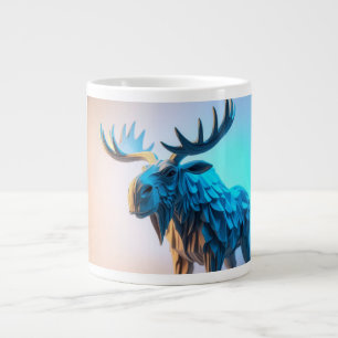 Caneca De Café Grande Majestade do Alce Azul