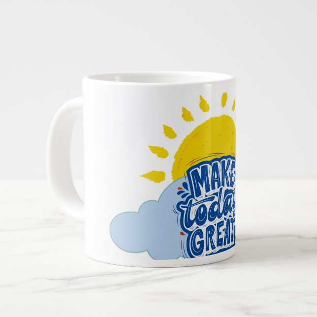 Caneca De Café Grande Make Today Great (Frente Esquerda)