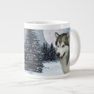 Caneca De Café Grande Malamute Jumbo Mug
