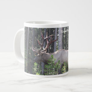 Caneca De Café Grande Male Elk, Grand Teton National Park, fotografia