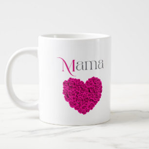 Caneca De Café Grande Mama Floral Belo Dia das Mães, Presente de Anivers